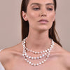 Culturesse Florence Luxury Diamond Pearl Layering Necklace