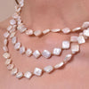 Culturesse Florence Luxury Diamond Pearl Layering Necklace