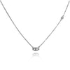 Culturesse Harmonie Fine Evil Eye Necklace (Silver)