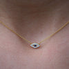 Culturesse Mridu Fine Evil Eye Pendant Necklace (Gold Vermeil)