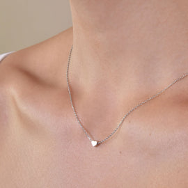 Culturesse Ida Fine Silver Heart Pendant Necklace