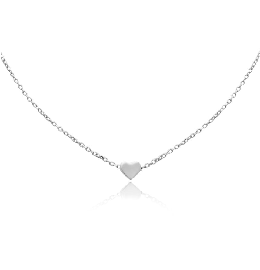 Culturesse Ida Fine Silver Heart Pendant Necklace