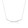 Culturesse Cesca Fine Silver Bar Pendant Necklace
