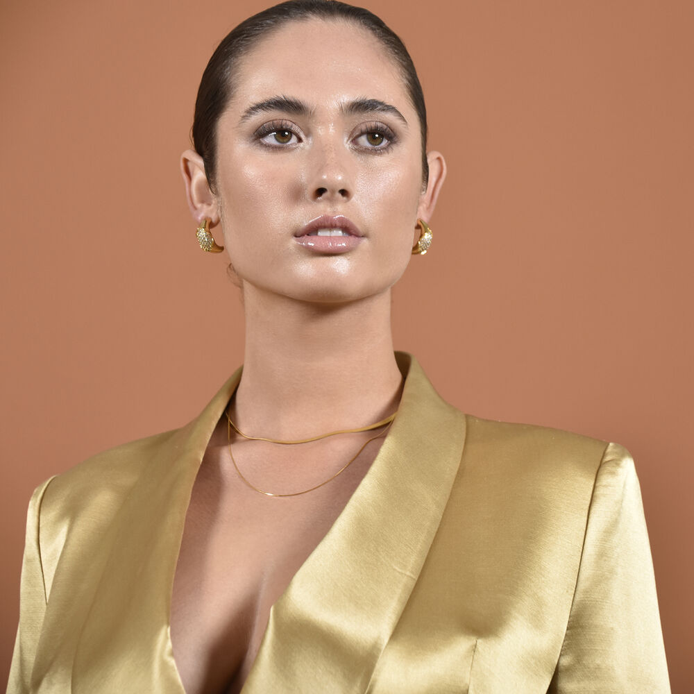 Culturesse Ainara Fine Snake Chain Necklace (Gold Filled)