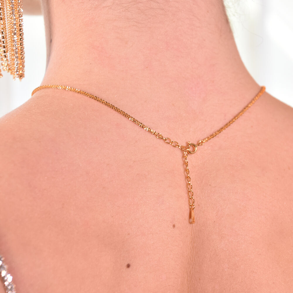 Culturesse Angele Fine Gold Spine Necklace