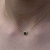 Culturesse Khloe Diamante Zircon Pendant Necklace (Gold)
