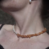 Culturesse Amoret Natural Agate Macadam Pearl Necklace