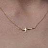 Culturesse Trine Cross Pendant Necklace (Gold)