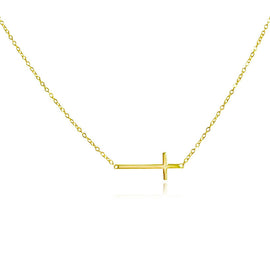 Culturesse Trine Cross Pendant Necklace (Gold)