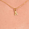 Culturesse 24K Gold Filled Initial A Pendant Necklace