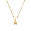 Culturesse 24K Gold Filled Initial A Pendant Necklace