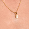 Culturesse 24K Gold Filled Initial B Pendant Necklace