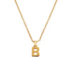 Culturesse 24K Gold Filled Initial B Pendant Necklace