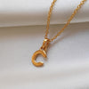 Culturesse 24K Gold Filled Initial C Pendant Necklace