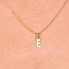 Culturesse 24K Gold Filled Initial E Pendant Necklace