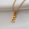 Culturesse 24K Gold Filled Initial E Pendant Necklace