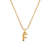 Culturesse 24K Gold Filled Initial F Pendant Necklace