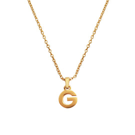 Culturesse 24K Gold Filled Initial G Pendant Necklace