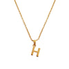 Culturesse 24K Gold Filled Initial H Pendant Necklace