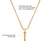 Culturesse 24K Gold Filled Initial I Pendant Necklace