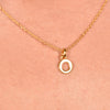 Culturesse 24K Gold Filled Initial O Pendant Necklace