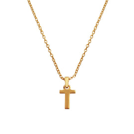 Culturesse 24K Gold Filled Initial T Pendant Necklace