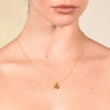 Culturesse 24K Gold Filled Initial W Pendant Necklace