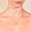 Culturesse 24K Gold Filled Initial X Pendant Necklace