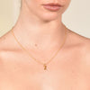 Culturesse 24K Gold Filled Initial Z Pendant Necklace