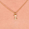 Culturesse 24K Gold Filled Initial Z Pendant Necklace
