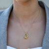 Culturesse Manon Artsy Solid Knot Pendant Necklace (Gold Vermeil)