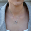 Culturesse Manon Artsy Solid Knot Pendant Necklace (Silver)