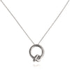 Culturesse Manon Artsy Solid Knot Pendant Necklace (Silver)