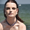Culturesse Anaise Natural Lapis Lazuli Pearl Pendant Necklace