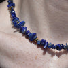 Culturesse Anaise Beaded Natural Lapis Lazuli Gemstone Necklace