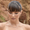 Culturesse Ellamae Fine Dual Chain Necklace (Silver)