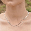 Culturesse Ellamae Fine Dual Chain Necklace (Silver)