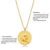 Culturesse She Is Leo Artisan 24K Gold Zodiac Pendant Necklace