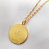 Culturesse She Is Leo Artisan 24K Gold Zodiac Pendant Necklace