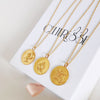 Culturesse She Is Leo Artisan 24K Gold Zodiac Pendant Necklace