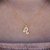 Culturesse Leo Diamante Pendant Necklace (Gold)