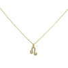 Culturesse Leo Diamante Pendant Necklace (Gold)