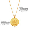 Culturesse She Is Libra Artisan 24K Gold Zodiac Pendant Necklace