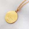 Culturesse She Is Libra Artisan 24K Gold Zodiac Pendant Necklace