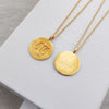 Culturesse She Is Libra Artisan 24K Gold Zodiac Pendant Necklace