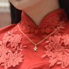 Culturesse Chinese Love Pendant Necklace (24K Gold Filled)