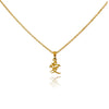 Culturesse Chinese Love Pendant Necklace (24K Gold Filled)