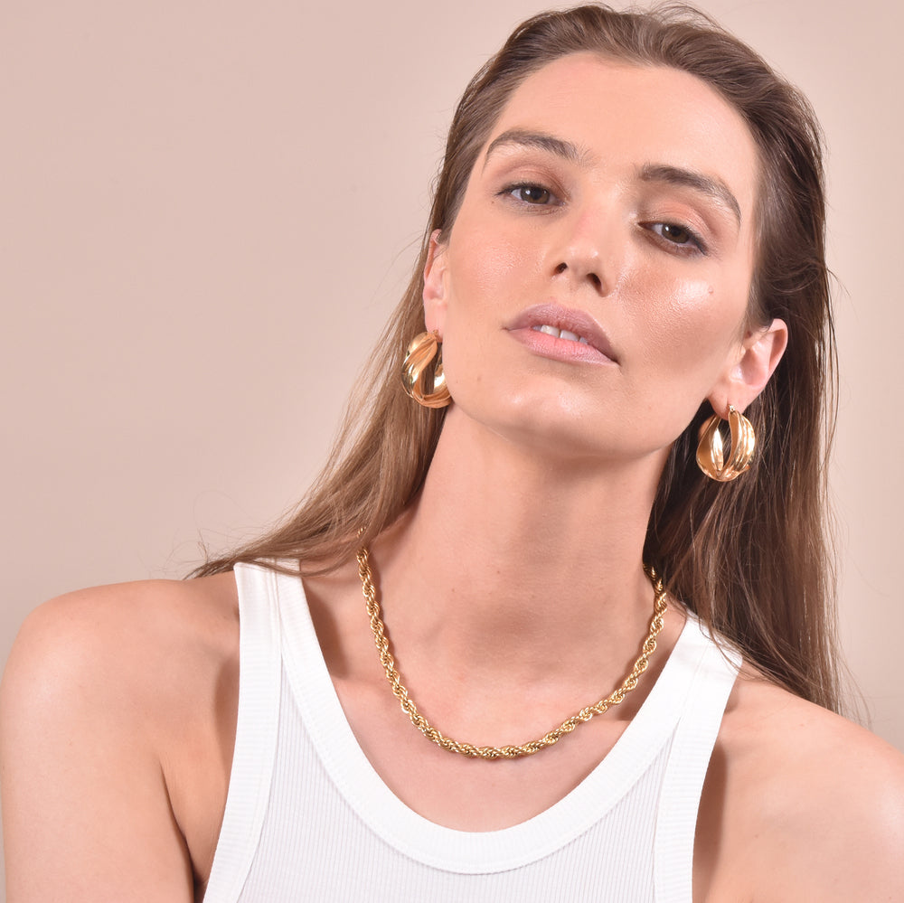 Culturesse Clemence Gold Chain Necklace