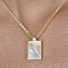 Culturesse Chantal Mother of Pearl Pendant Necklace (Gold Vermeil)