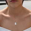 Culturesse Chantal Mother of Pearl Pendant Necklace (Silver)